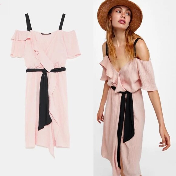 Zara Dresses & Skirts - Zara Off The Shoulder Dress
